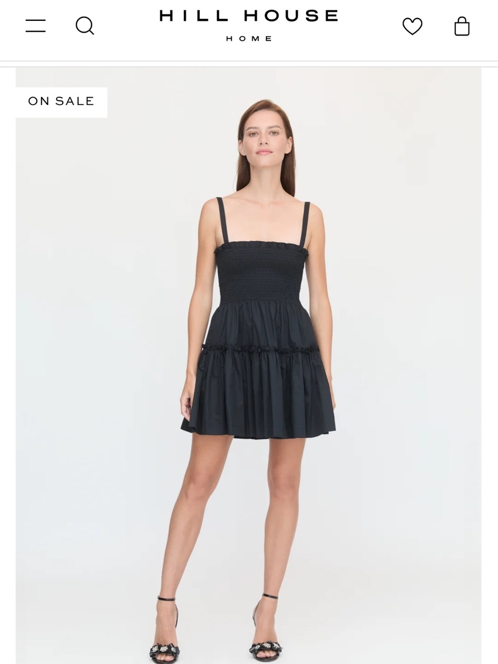 Hill House Black the Nap Seraphina Smocked Mini Dress